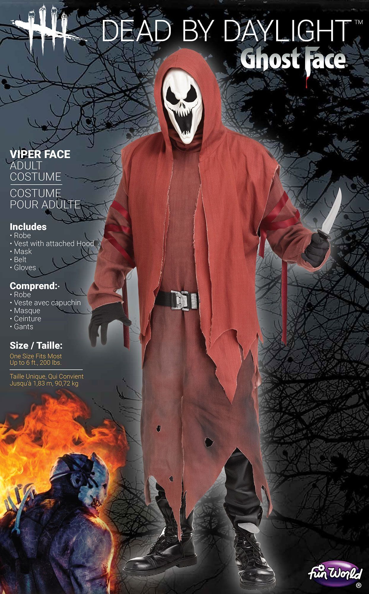 Dead By Daylight Viper Ghost Face Adult Costume Ghostface Adult 1351